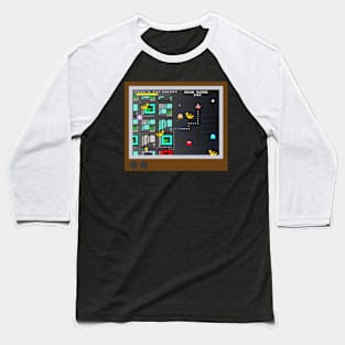 Ghostbusters / Pacman Retro Game Crossover Baseball T-Shirt